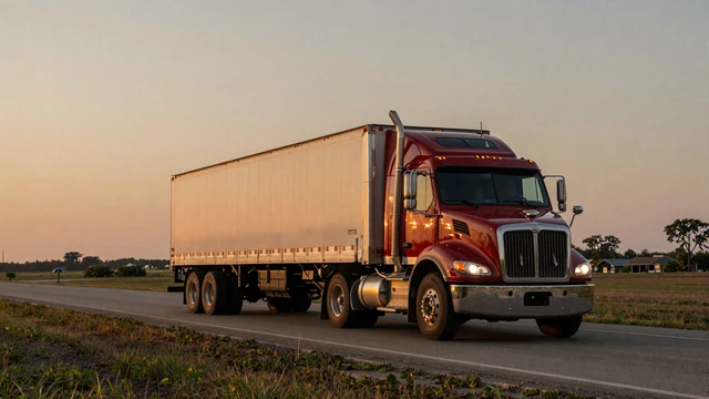I-55 in Illinois at twilight, the route Arkansas drivers know well heading toward Chicago