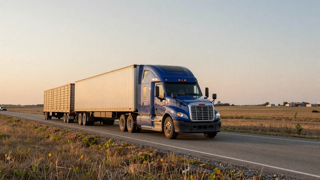 Nebraska interstate freight scene linked from trucker dating Iowa for Midwest route matching