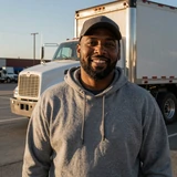 Darnell W., a Chicago intermodal CDL-A driver who met his partner via RoadHeart Illinois trucker dating