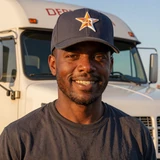 Marcus T., a Houston-Laredo OTR truck driver who found his partner through RoadHeart