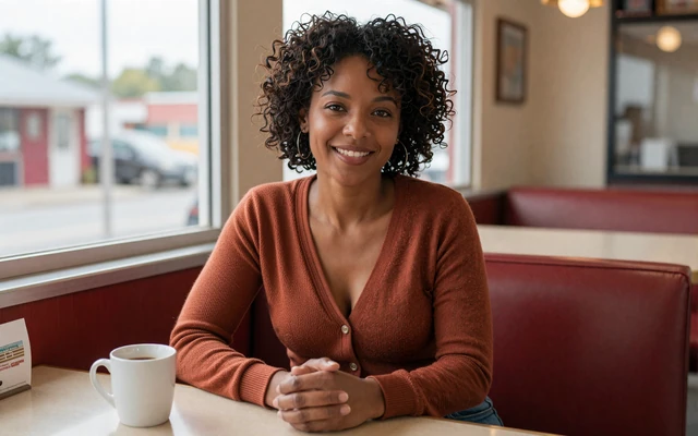 Janelle, an Atlanta former trucking dispatcher seeking a CDL driver who values honesty and blue collar dating
